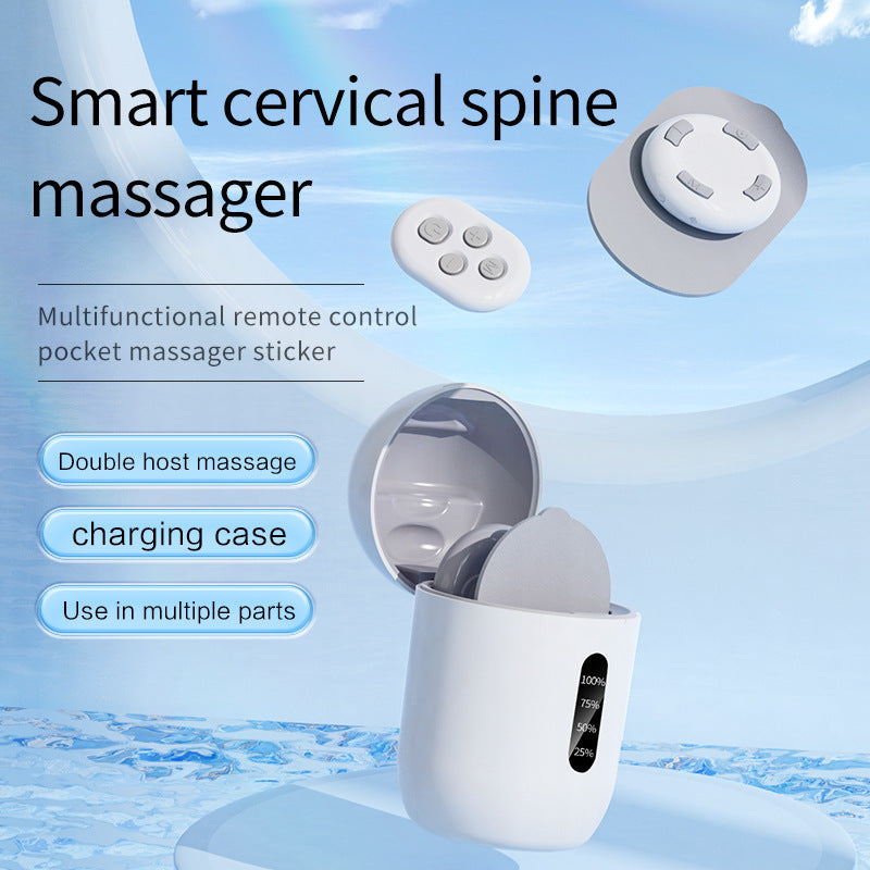Cross-Border Remote-Controlled Portable Rechargeable Pocket Massage Patch Pulse Neck Massager Back Waist Leg Mini Massager