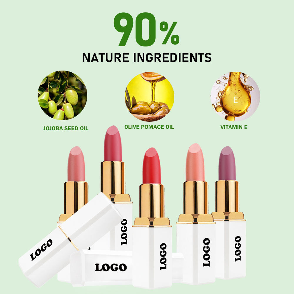 Cross-Border Cosmetics Beauty One Lipstick Protection Nonstick Cup Does Not Fade No Stain on Cup Does Not Fade Matte Finish Lipstick