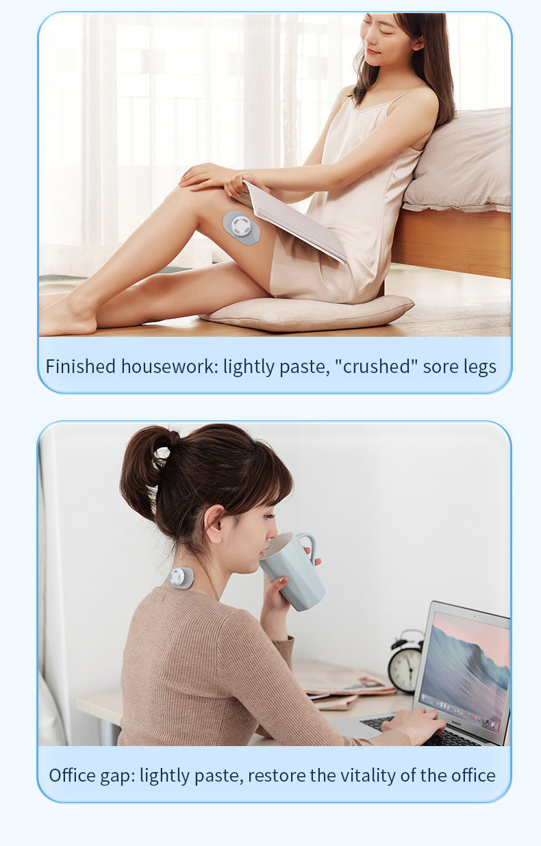 Cross-Border Remote-Controlled Portable Rechargeable Pocket Massage Patch Pulse Neck Massager Back Waist Leg Mini Massager