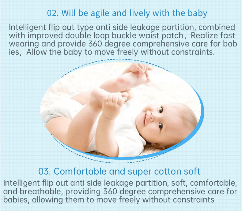Baby Diapers Diapers Cross-Border Source Diapers Factory Direct Sales Pull-Up Pants Panties Foreign Trade Diapers