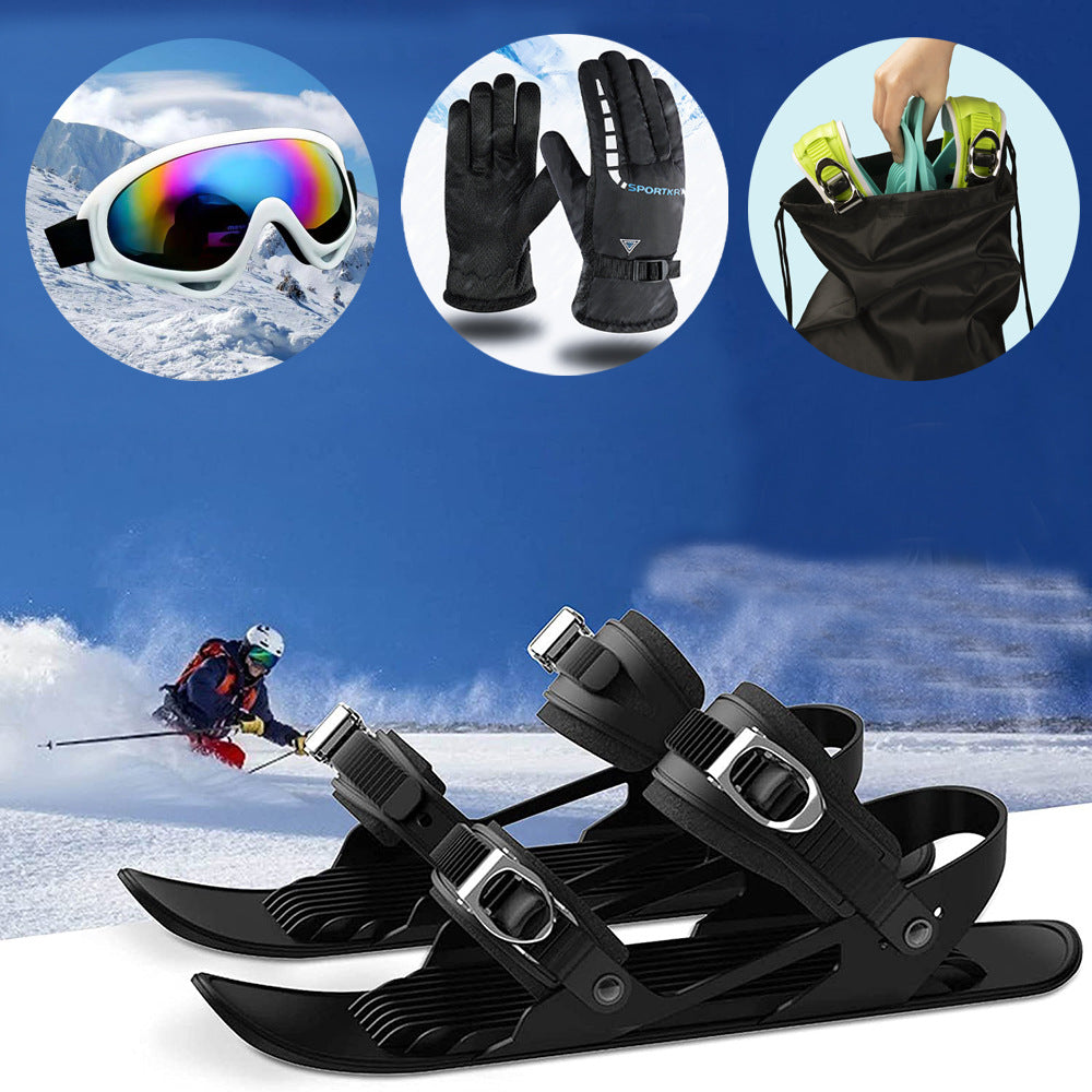 Outdoor Snow Mini Short Snowboard Ski Shoes Snowboard Winter Travel Portable Ice Skates Snow Boots