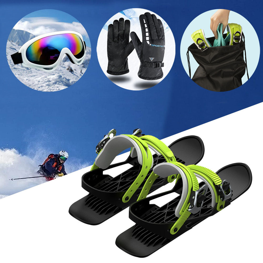 Outdoor Snow Mini Short Snowboard Ski Shoes Snowboard Winter Travel Portable Ice Skates Snow Boots