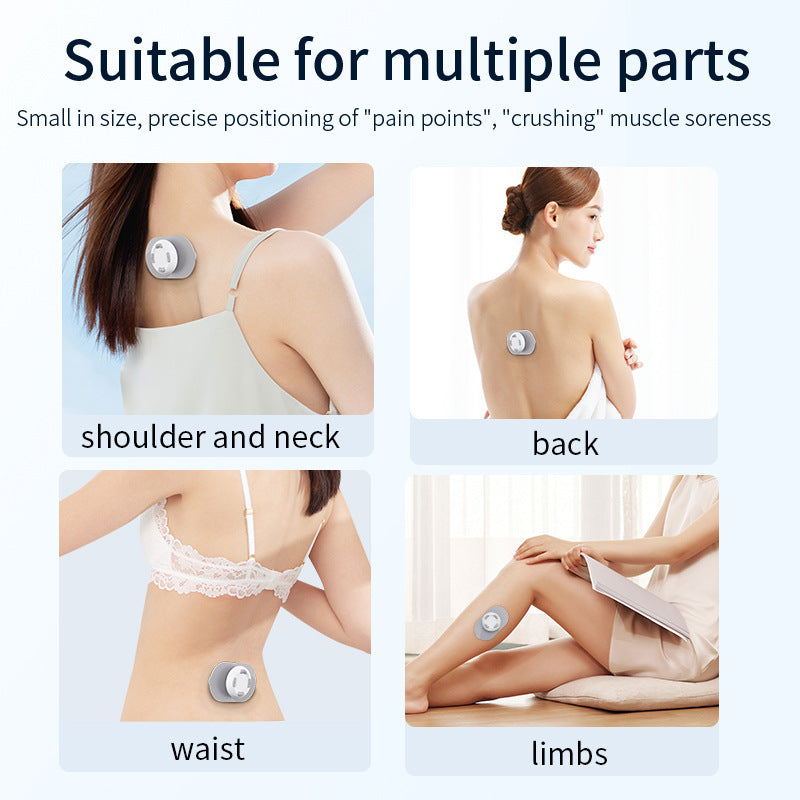 Cross-Border Remote-Controlled Portable Rechargeable Pocket Massage Patch Pulse Neck Massager Back Waist Leg Mini Massager