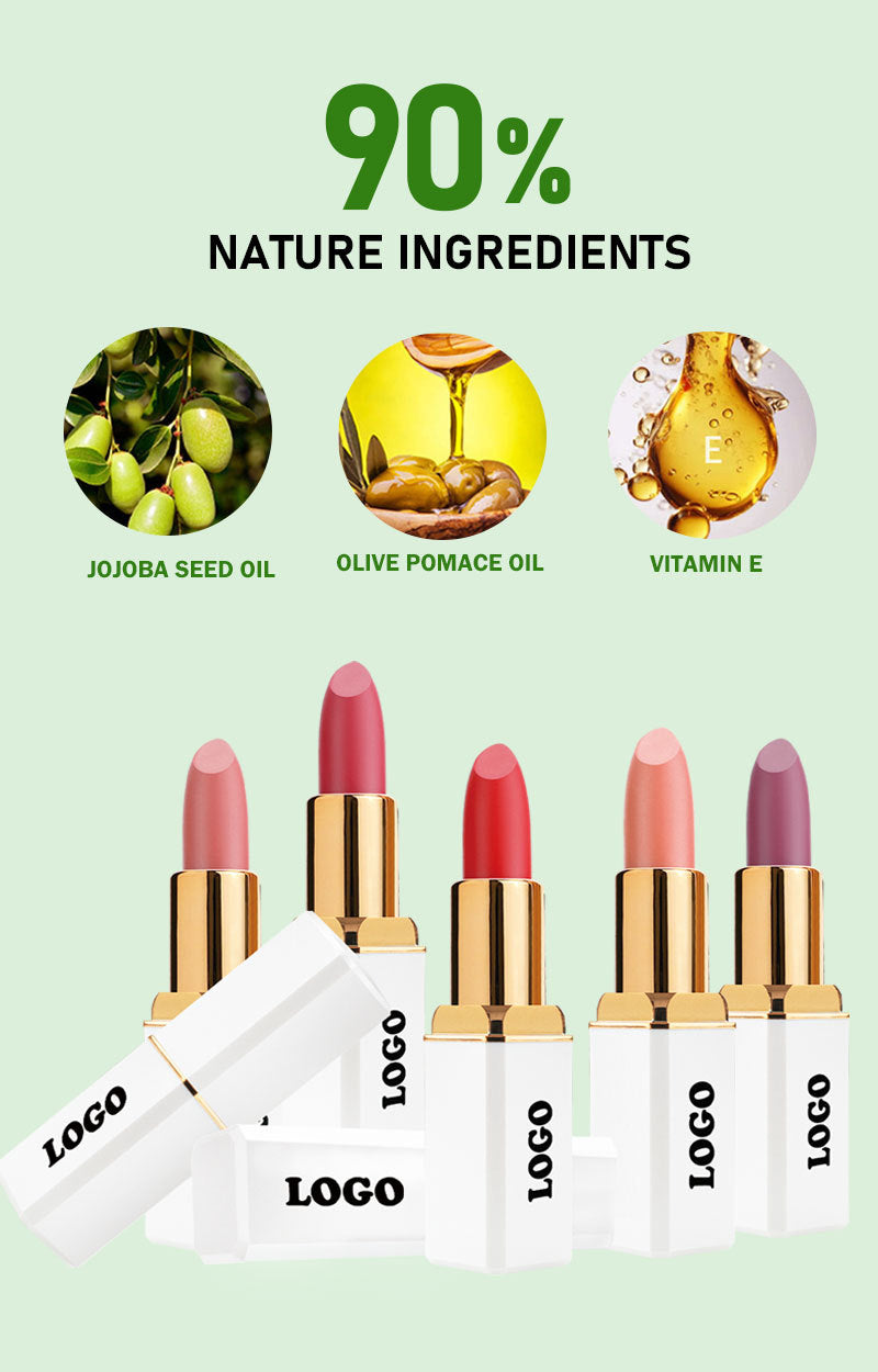 Cross-Border Cosmetics Beauty One Lipstick Protection Nonstick Cup Does Not Fade No Stain on Cup Does Not Fade Matte Finish Lipstick