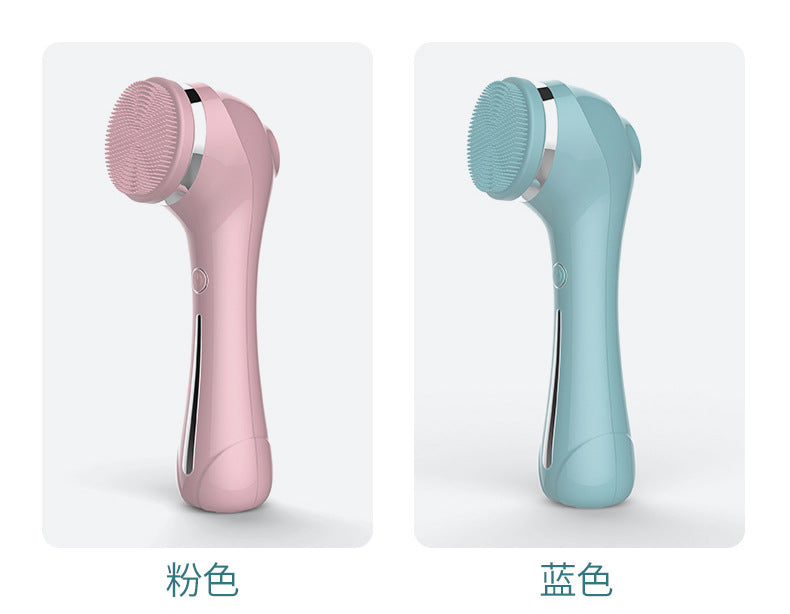 Cross-Border Electric Facial Cleanser Pore Cleaner Blackhead Remover Exfoliating Face Brush EMS Hot Compress Beauty Device Manufacturer