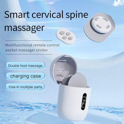 Cross-Border Remote-Controlled Portable Rechargeable Pocket Massage Patch Pulse Neck Massager Back Waist Leg Mini Massager