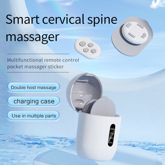 Cross-Border Remote-Controlled Portable Rechargeable Pocket Massage Patch Pulse Neck Massager Back Waist Leg Mini Massager