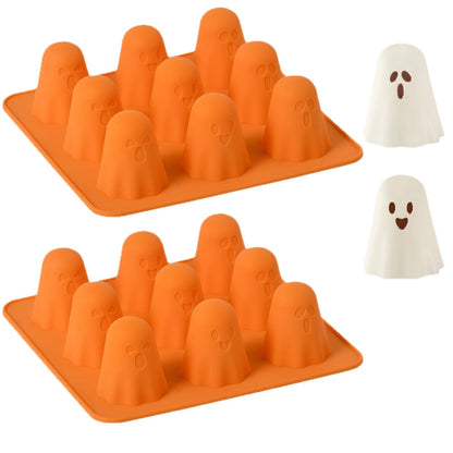 Amazon Ghost Silicone Mold 9 Grid Ghost Chocolate Silicone Mold Halloween Silicone Mold