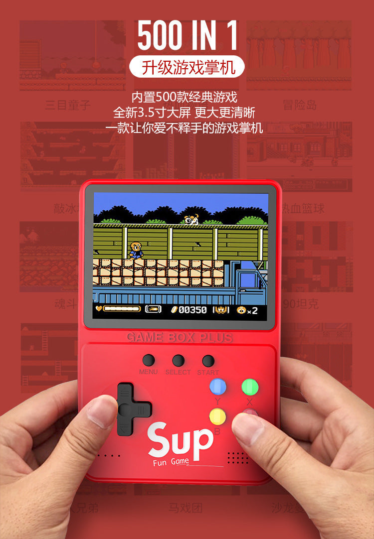 500 Games Console Power Bank 2-in-1 D31 Handheld SUP Game Console Childhood Nostalgia Mobile Power Supply Cross-Border