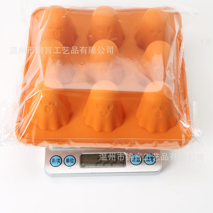 Amazon Ghost Silicone Mold 9 Grid Ghost Chocolate Silicone Mold Halloween Silicone Mold