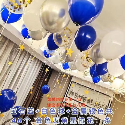 Pink Birthday Balloon Pendant Heart-shaped New House Decoration Scene Romantic Rain Silk Ceiling Balloon