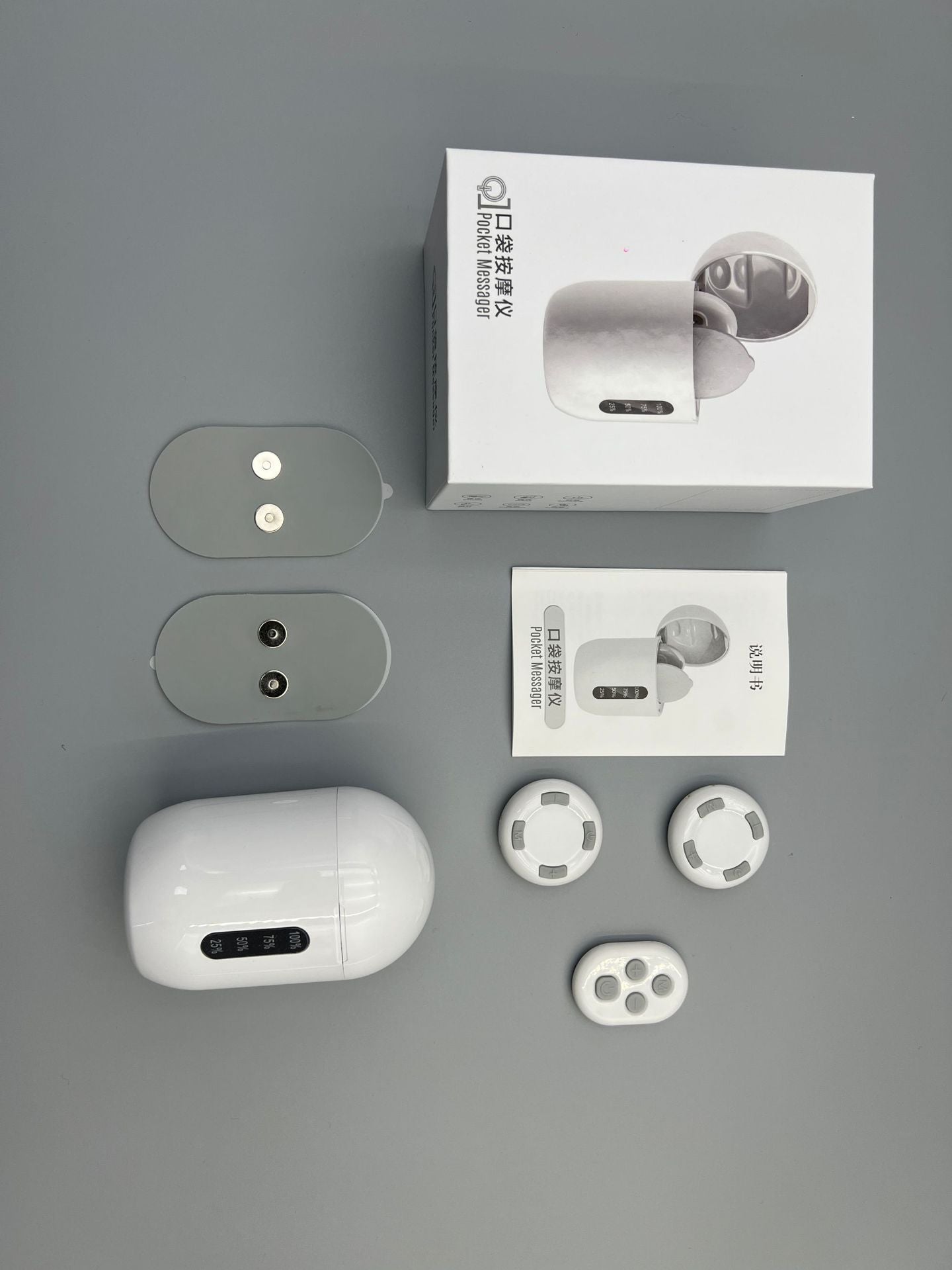 Cross-Border Remote-Controlled Portable Rechargeable Pocket Massage Patch Pulse Neck Massager Back Waist Leg Mini Massager