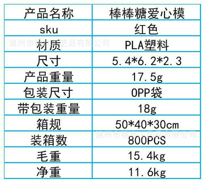 Amazon New Product Round Cake Pop Mold Shapes Press Set Round Heart Ring Shape