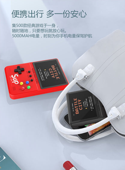 500 Games Console Power Bank 2-in-1 D31 Handheld SUP Game Console Childhood Nostalgia Mobile Power Supply Cross-Border