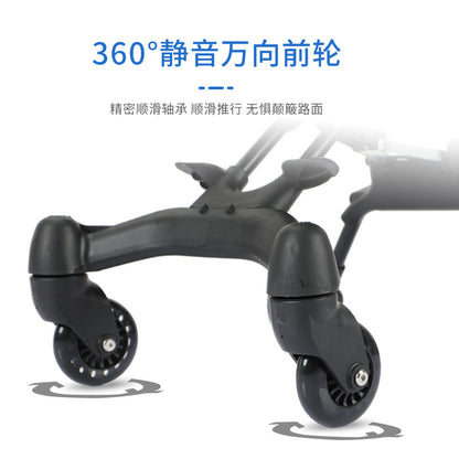 TikTok Cross-Border Hot-Selling Baby Stroller, One-Click Foldable, Two-Way Sitting, Lightweight Four-Wheel Baby Stroller
