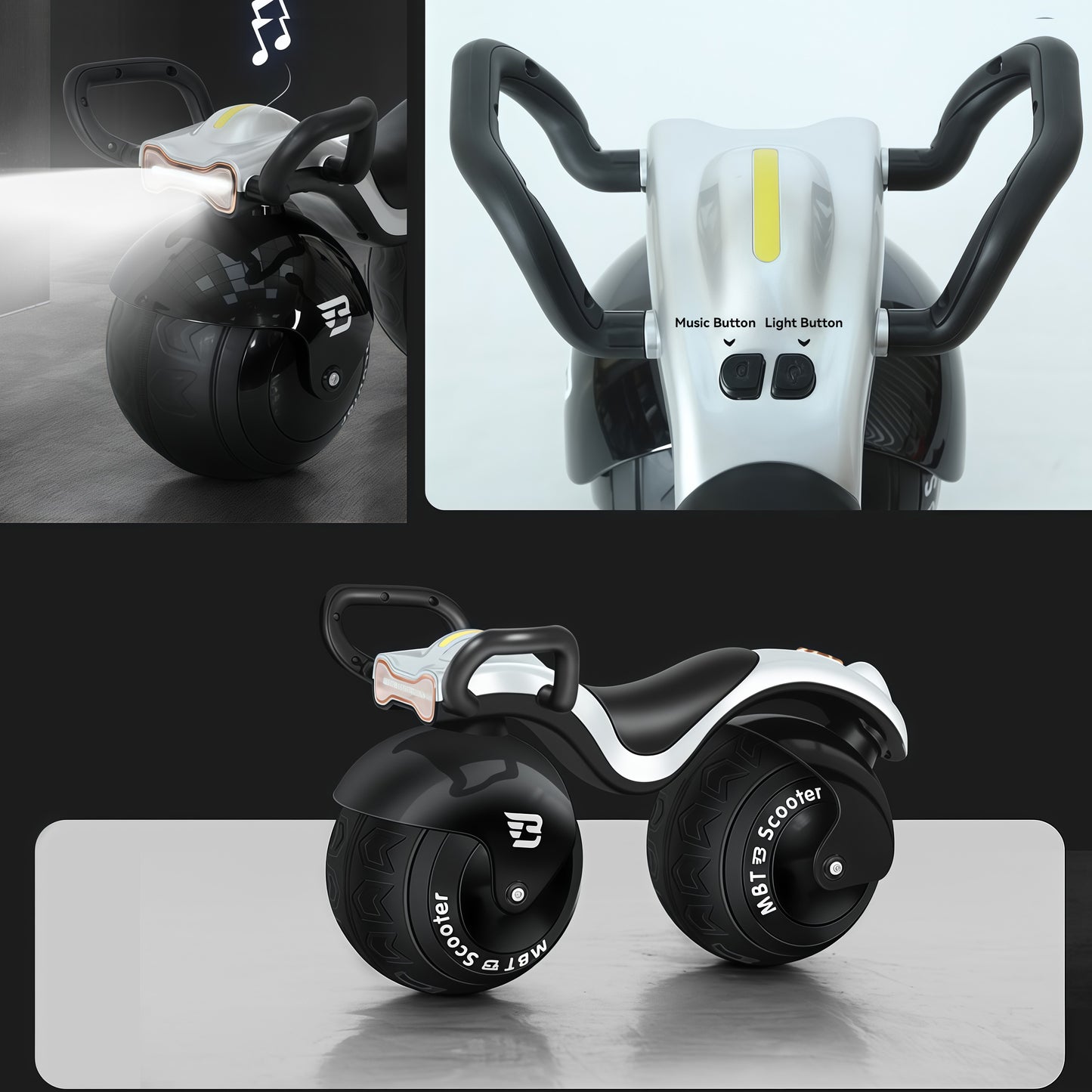 okvlog Super Velio Infant Ride On Balance Bike for 1 Year oldsSafe-Drift Baby's First  infant balance bike: Musical Balance Bike w/Parent Assist Handle | baby push bike | Sensory Lights & Music | Developmental sensory ride on toy