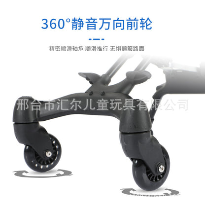 TikTok Cross-Border Hot-Selling Baby Stroller, One-Click Foldable, Two-Way Sitting, Lightweight Four-Wheel Baby Stroller