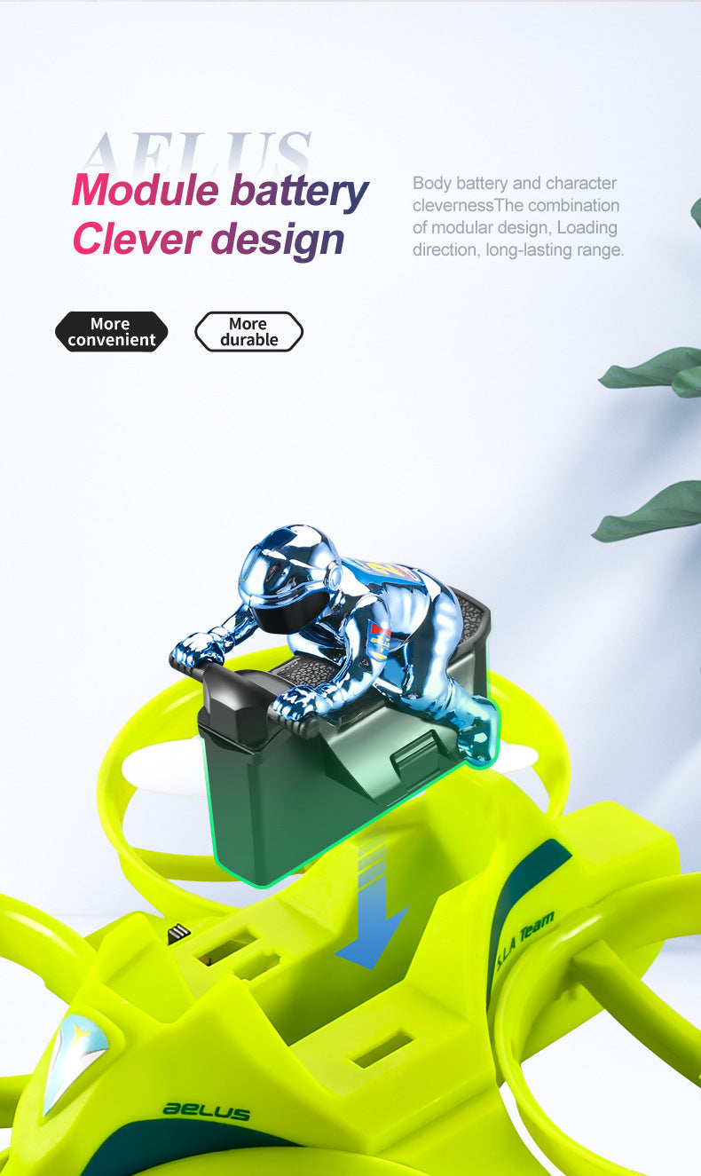 Cross-Mirror Sea-Land-Air 3-in-1 Remote Control Airplane Children's Helicopter Stunt Car Boys Quadcopter Toy