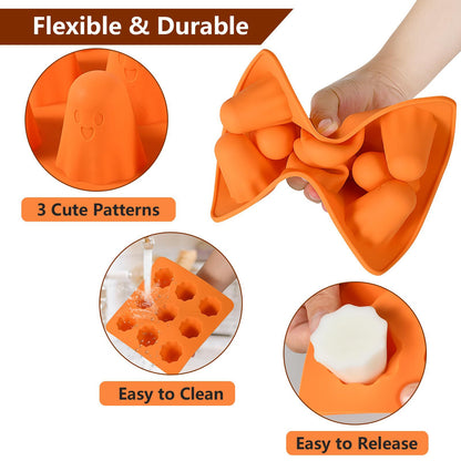 Amazon Ghost Silicone Mold 9 Grid Ghost Chocolate Silicone Mold Halloween Silicone Mold