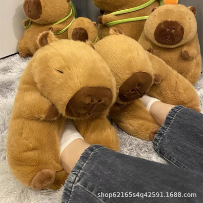 Cartoon Bear Cotton Shoes Warm Cute Teddy Bear Slippers Oversized Indoor Home Shoes Winter Plush Fluffy Slippers Cross-Border