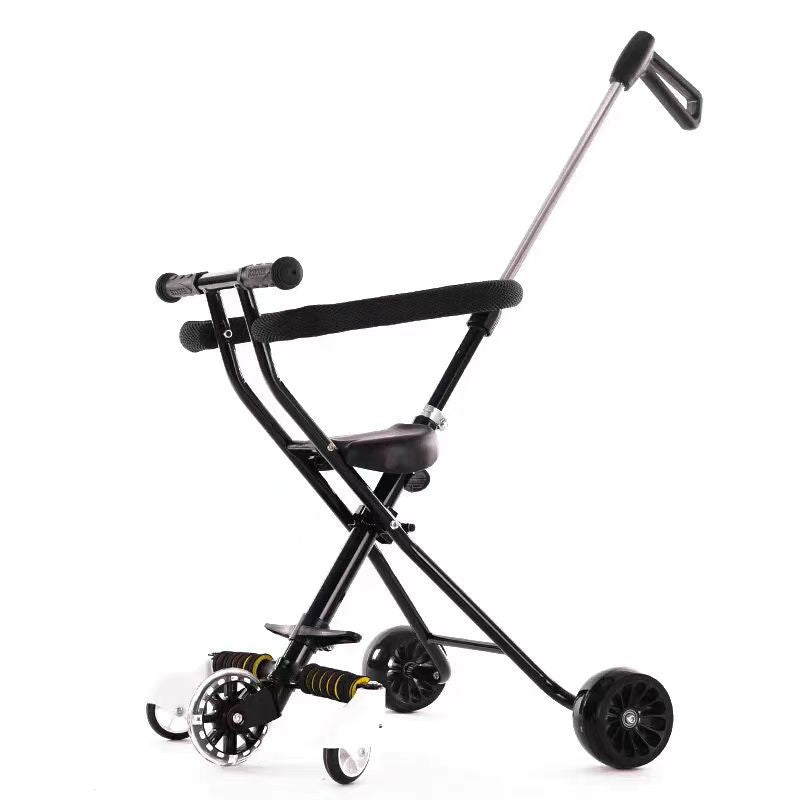 Children's Stroller 3/5 Wheel Lightweight One-Click Folding Travel Stroller for 1-5 Years Old