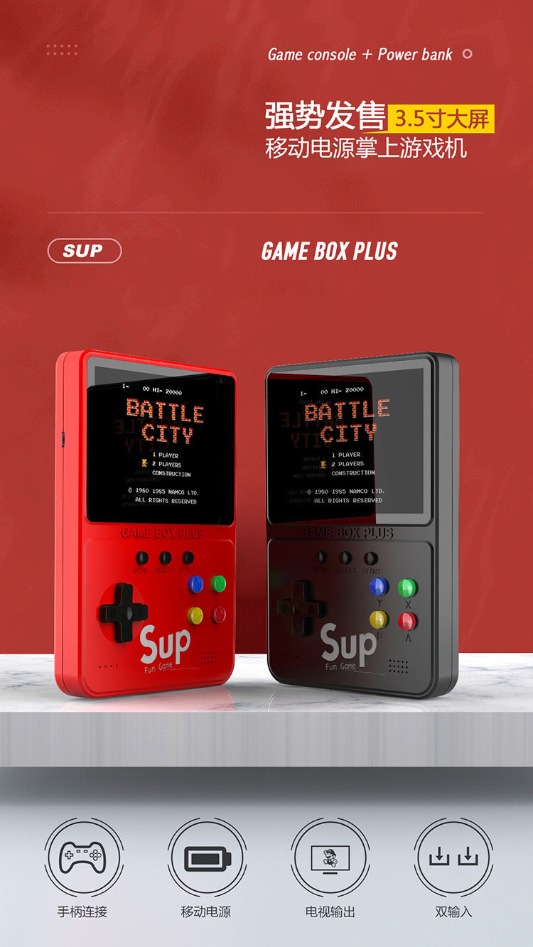 500 Games Console Power Bank 2-in-1 D31 Handheld SUP Game Console Childhood Nostalgia Mobile Power Supply Cross-Border