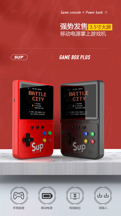 500 Games Console Power Bank 2-in-1 D31 Handheld SUP Game Console Childhood Nostalgia Mobile Power Supply Cross-Border