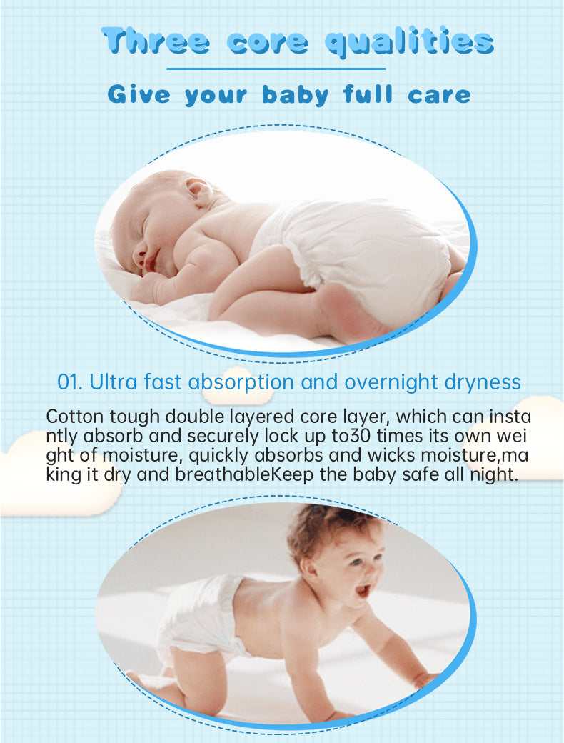 Baby Diapers Diapers Cross-Border Source Diapers Factory Direct Sales Pull-Up Pants Panties Foreign Trade Diapers