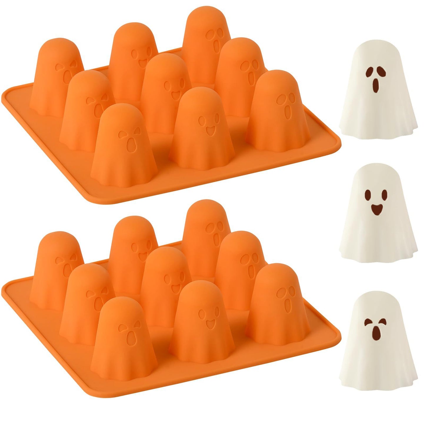 Amazon Ghost Silicone Mold 9 Grid Ghost Chocolate Silicone Mold Halloween Silicone Mold
