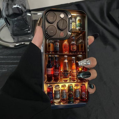 Refrigerator Beer Compatible Apple 15 Pro Max Phone Case iPhone 16 Pro New 14 Pro Premium 17 Trendy