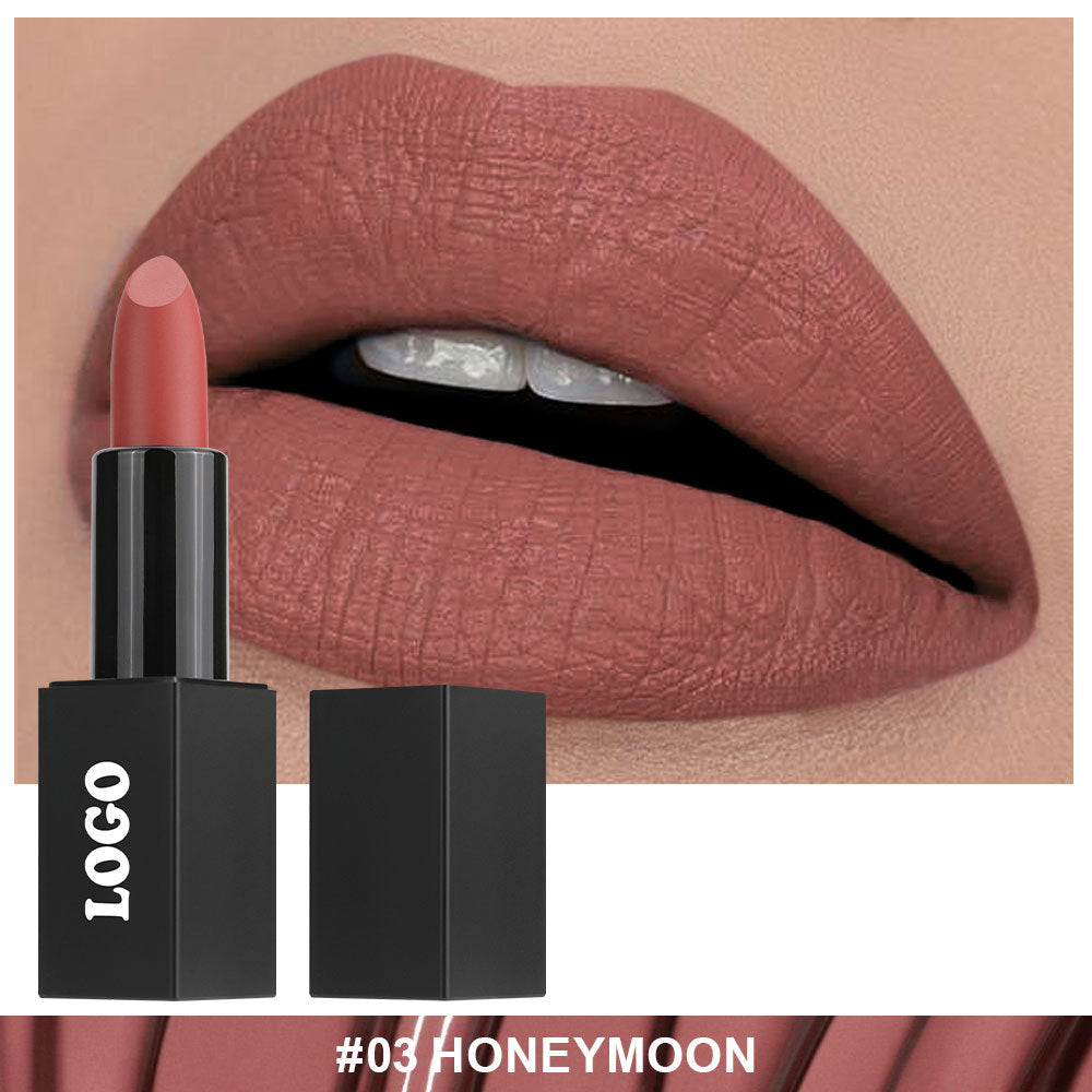 Cross-Border Cosmetics Beauty One Lipstick Protection Nonstick Cup Does Not Fade No Stain on Cup Does Not Fade Matte Finish Lipstick