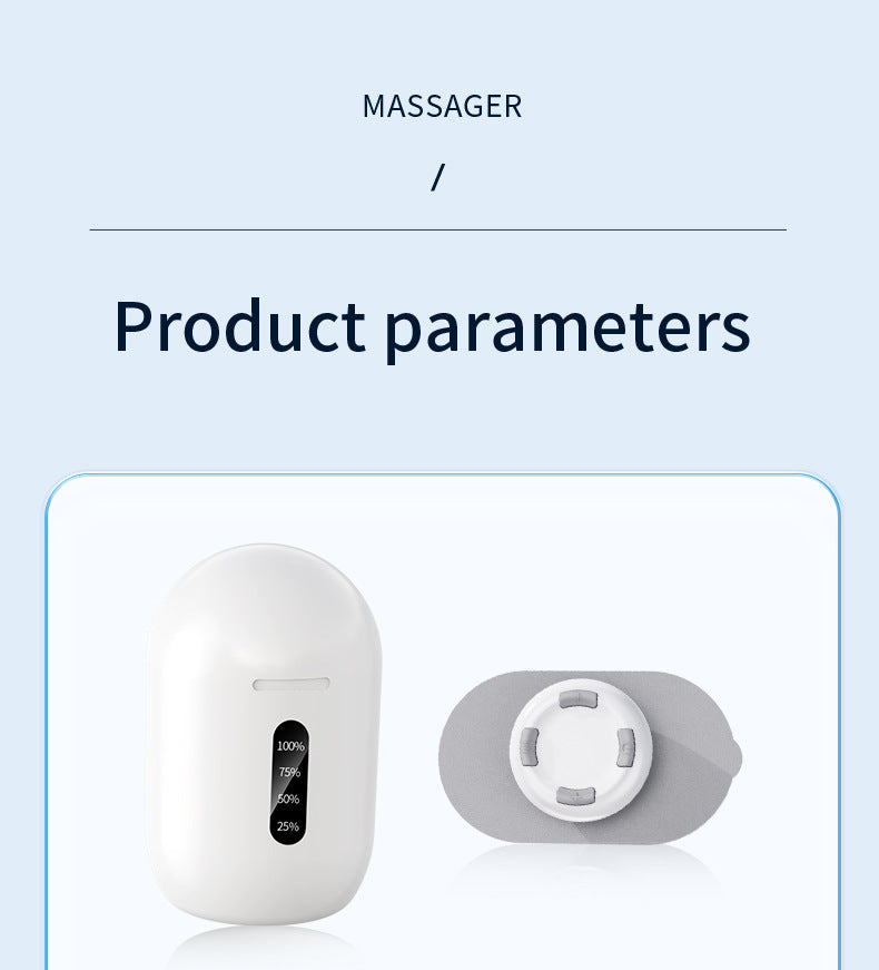 Cross-Border Remote-Controlled Portable Rechargeable Pocket Massage Patch Pulse Neck Massager Back Waist Leg Mini Massager