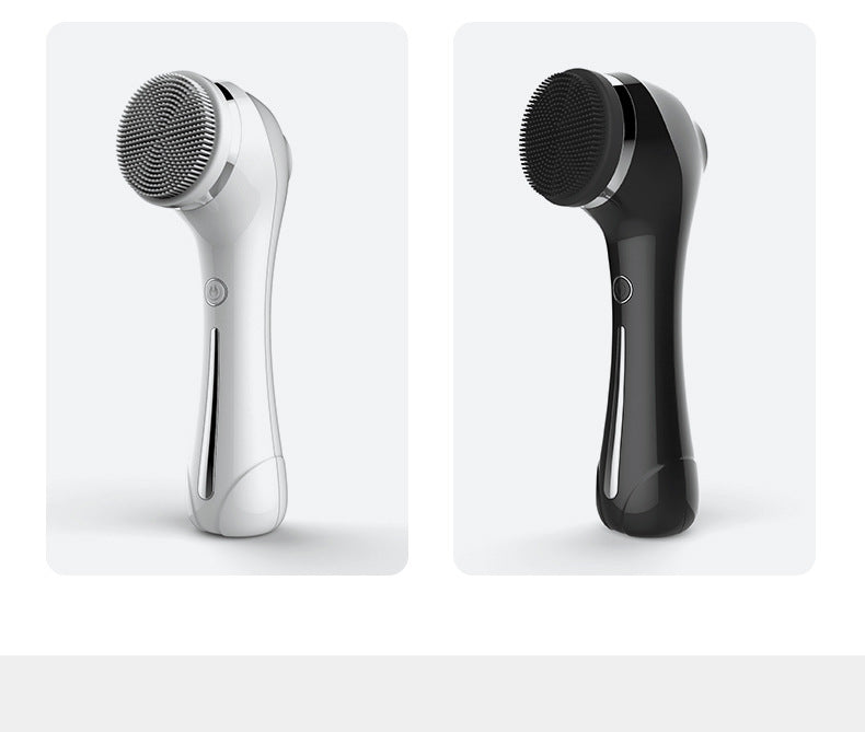 Cross-Border Electric Facial Cleanser Pore Cleaner Blackhead Remover Exfoliating Face Brush EMS Hot Compress Beauty Device Manufacturer