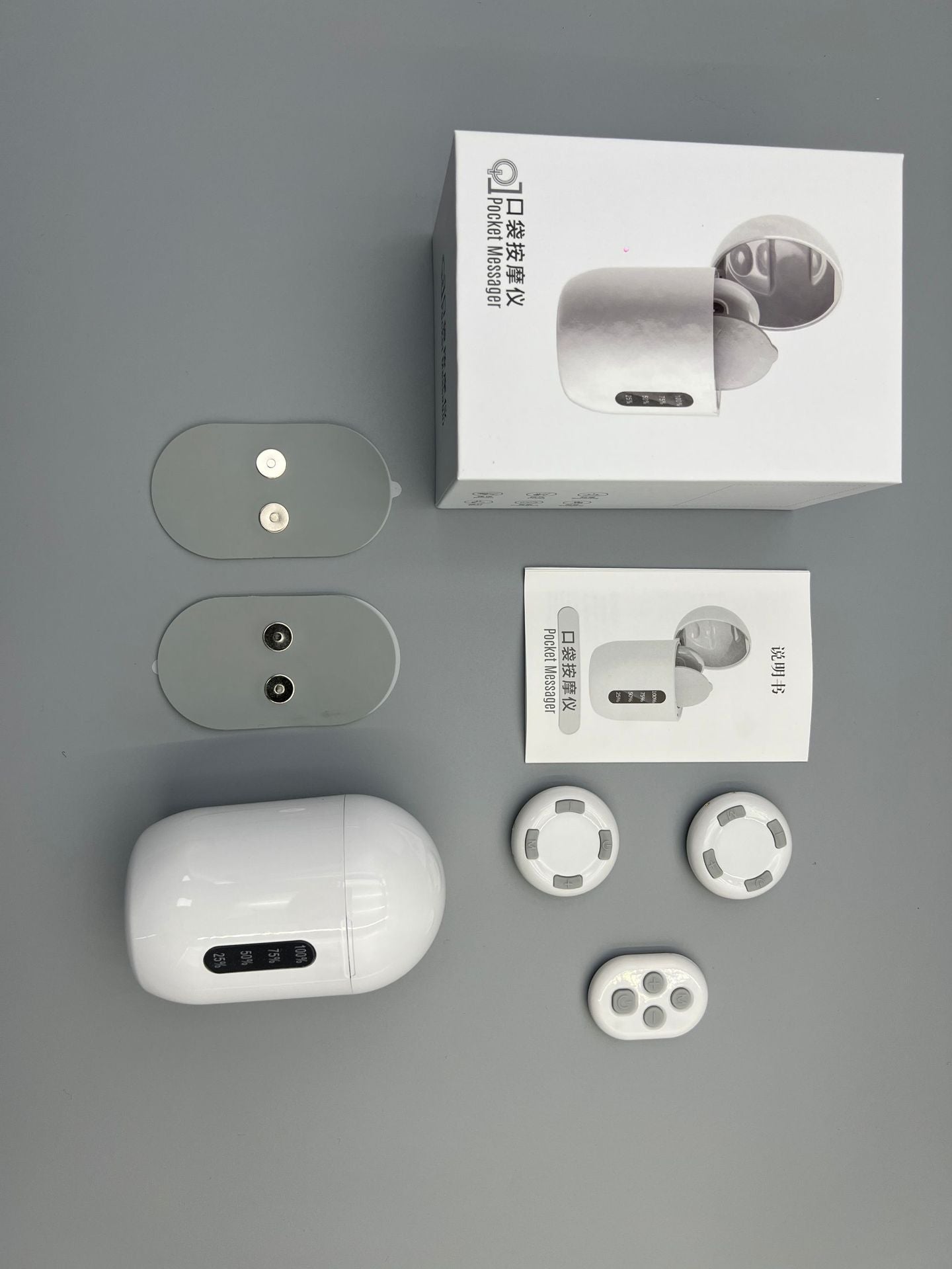 Cross-Border Remote-Controlled Portable Rechargeable Pocket Massage Patch Pulse Neck Massager Back Waist Leg Mini Massager