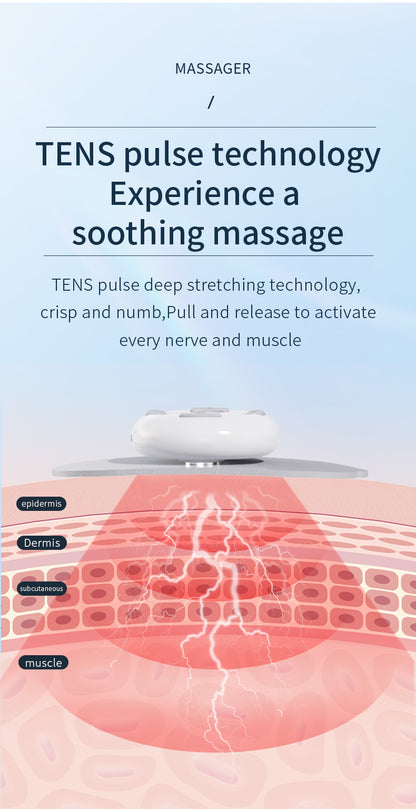Cross-Border Remote-Controlled Portable Rechargeable Pocket Massage Patch Pulse Neck Massager Back Waist Leg Mini Massager