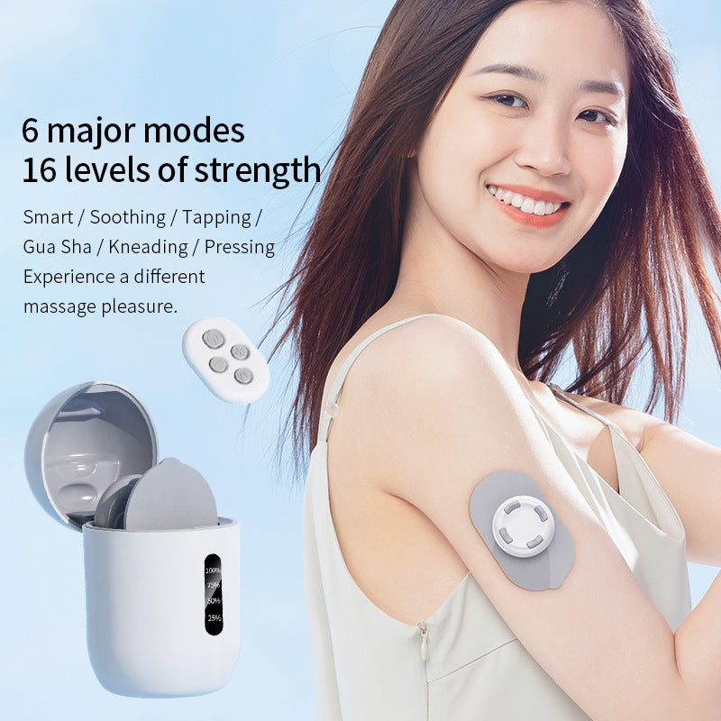 Cross-Border Remote-Controlled Portable Rechargeable Pocket Massage Patch Pulse Neck Massager Back Waist Leg Mini Massager